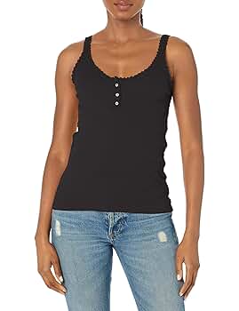 トップス andmary Angie ribbon tank Black ANDMARY】Angie ribbon tank